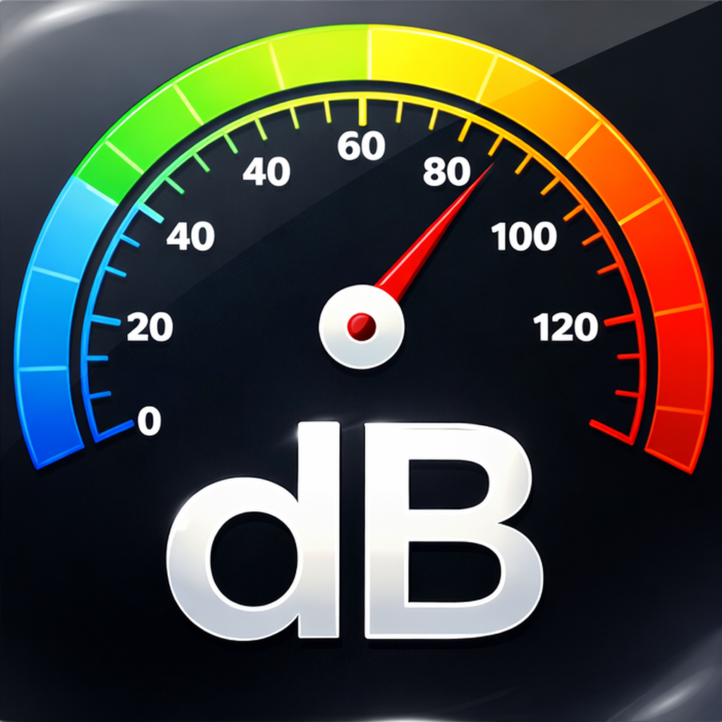 Decibel Meter App Icon - Sound Level Meter dB SPL Noise